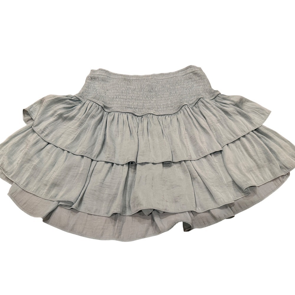 Entro Tiered Ruffle Smocked Waist Skort